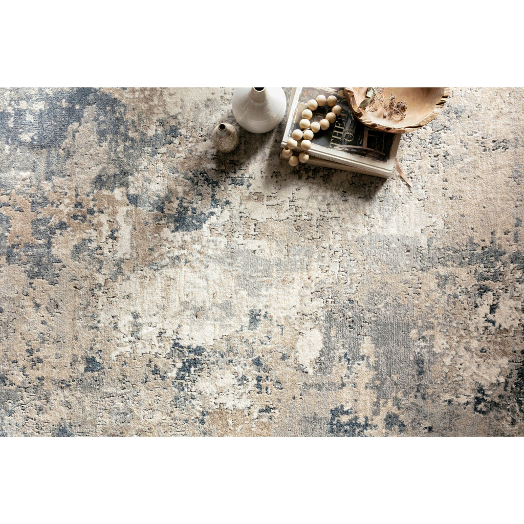 Teagan Natural / Denim Rug - Light House Co.