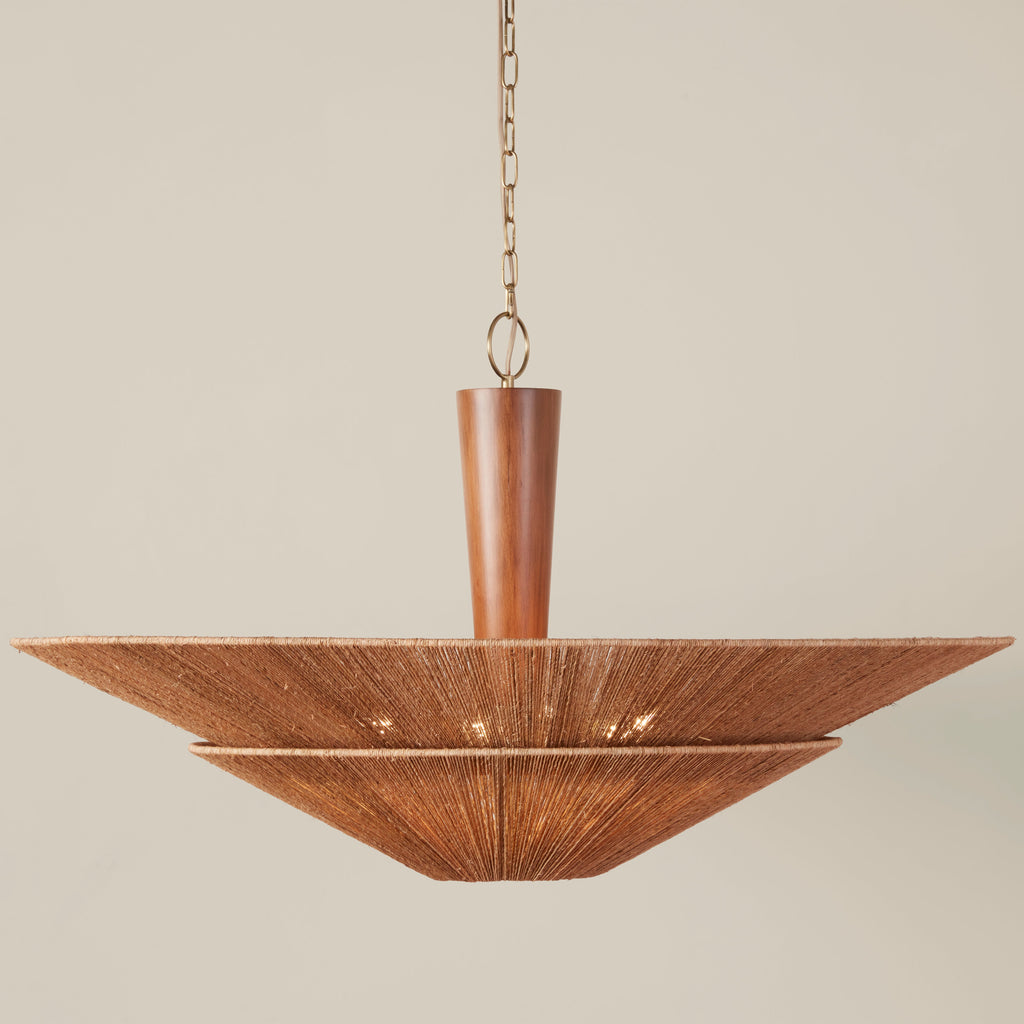 Condesa Jute Chandelier - Light House Co.