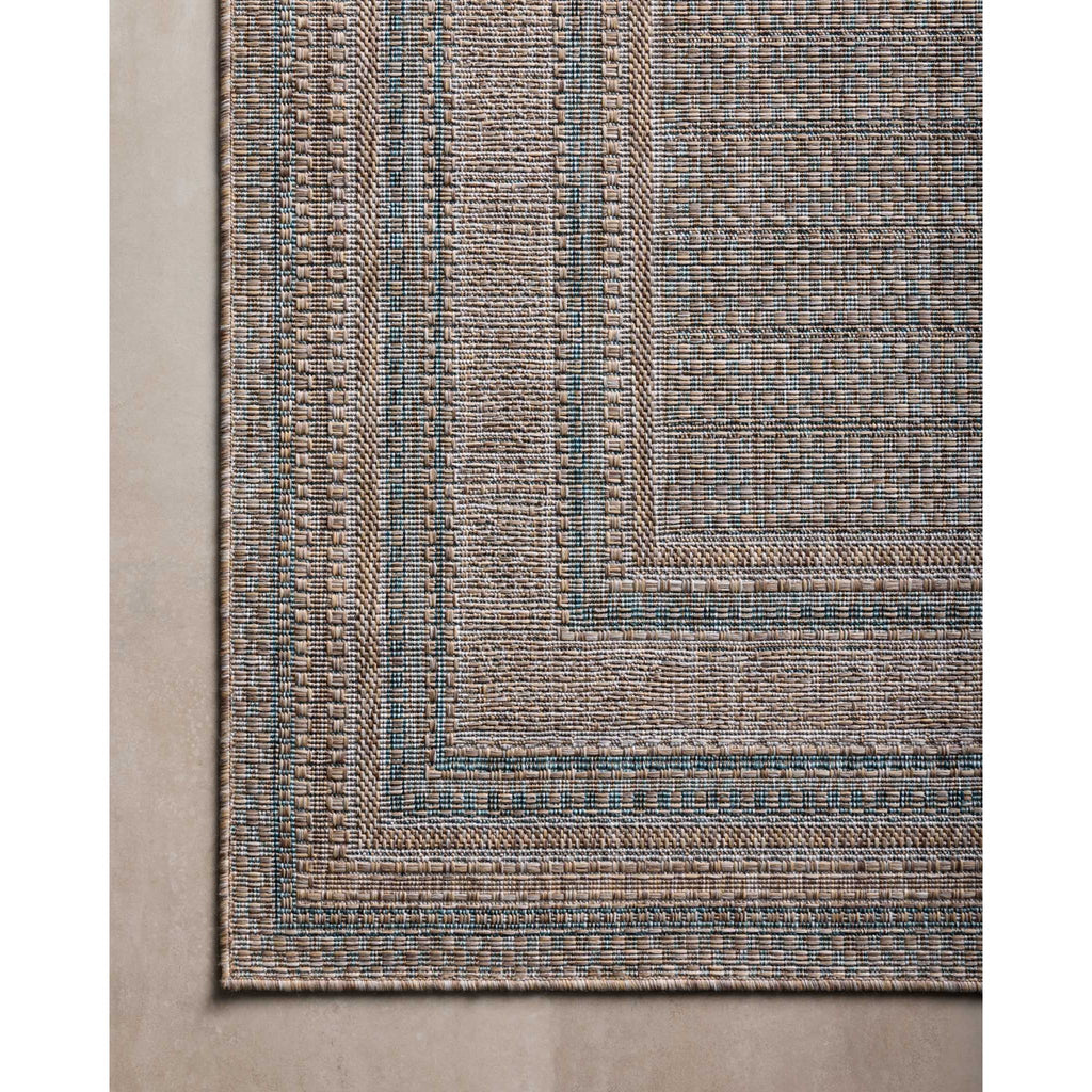 Topanga Natural / Teal Rug | Amber Lewis x Loloi - Light House Co.