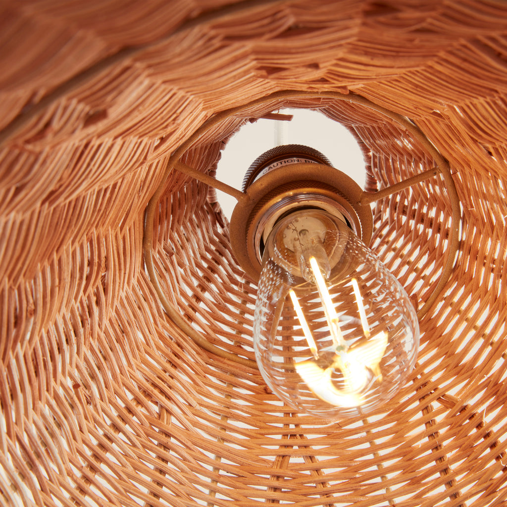 Kasbah Rattan Tall Pendant - Light House Co.