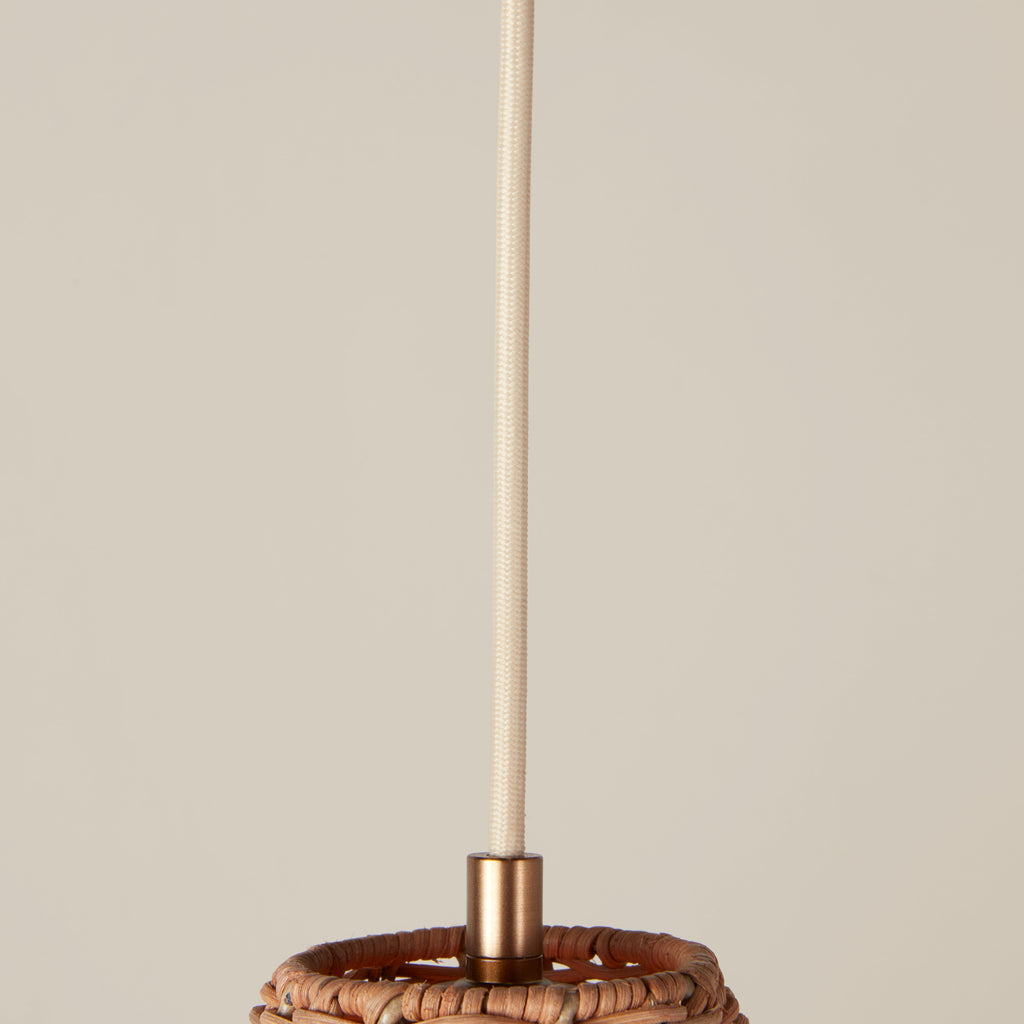 Kasbah Rattan Tall Pendant - Light House Co.