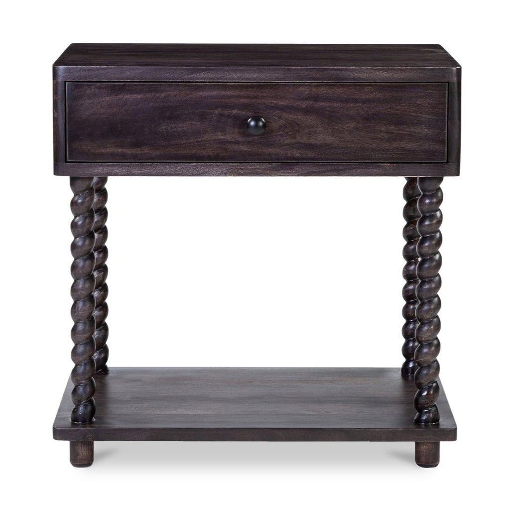 Tabitha Dark Brown Nightstand - Light House Co.