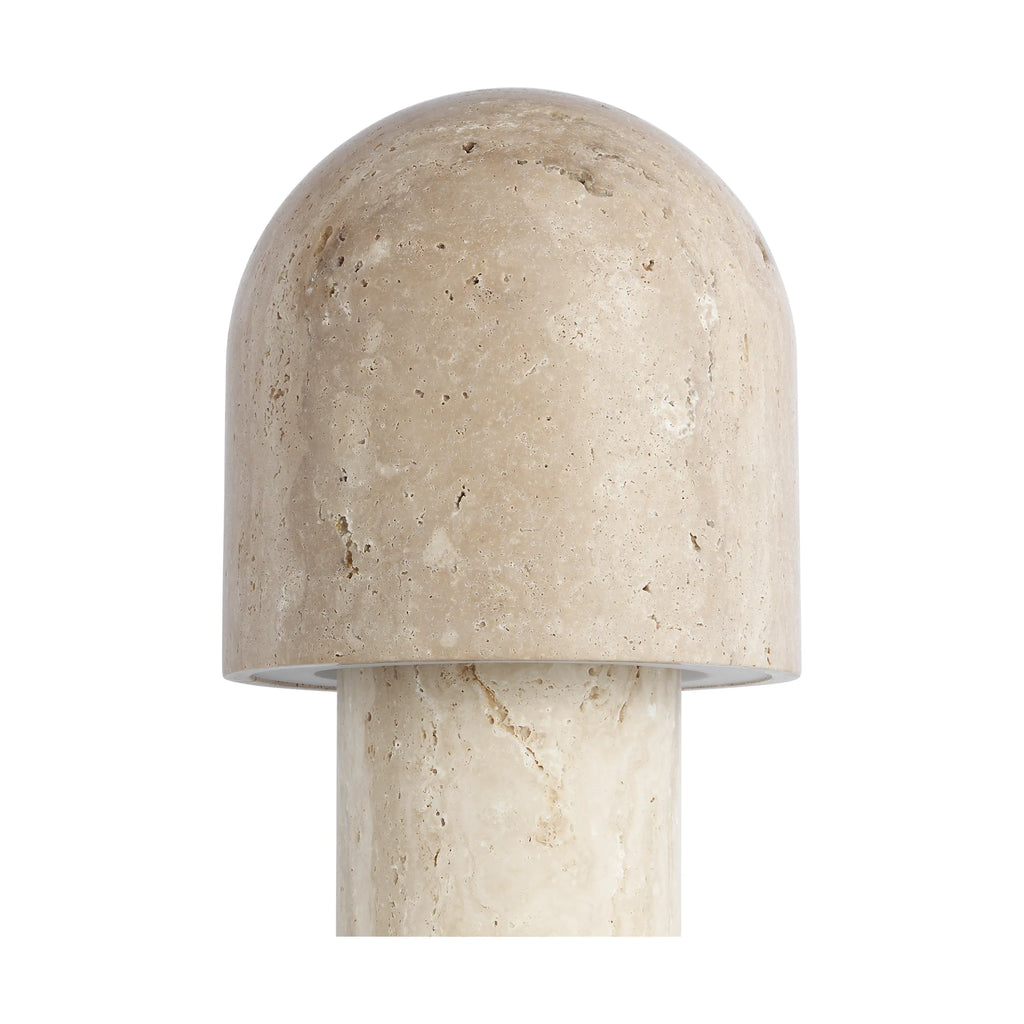 Kennett Small Travertine Table Lamp - Light House Co.