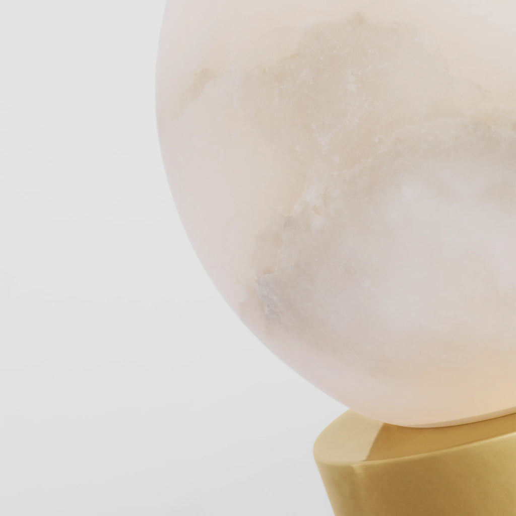 Mina Alabaster Accent Rechargeable Table Lamp - Light House Co.