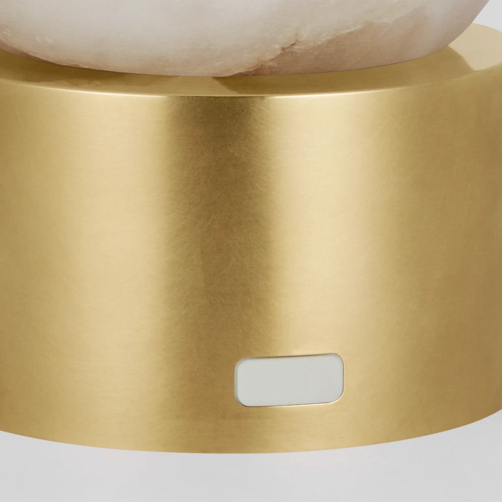 Mina Alabaster Accent Rechargeable Table Lamp - Light House Co.