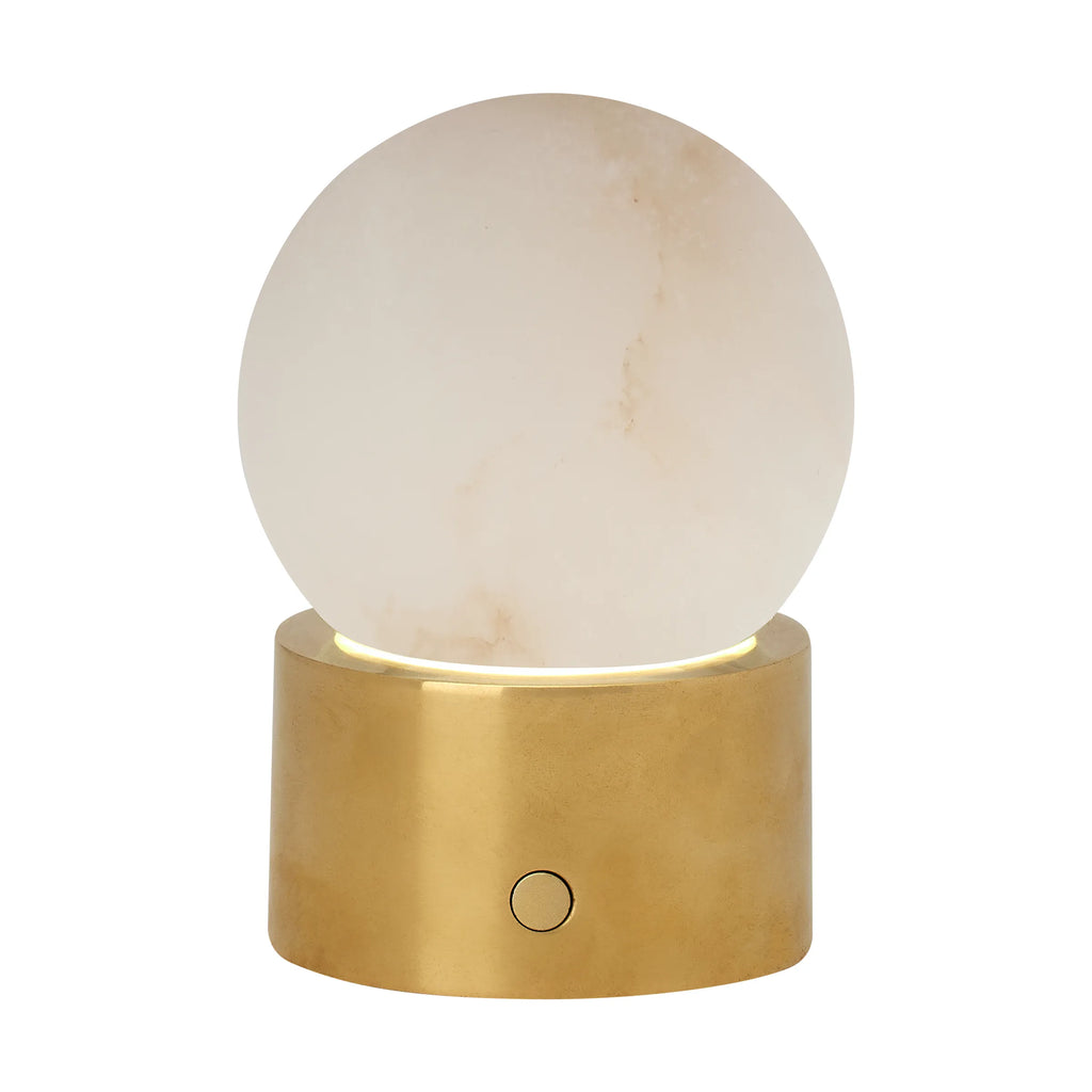 Mina Alabaster Accent Rechargeable Table Lamp - Light House Co.