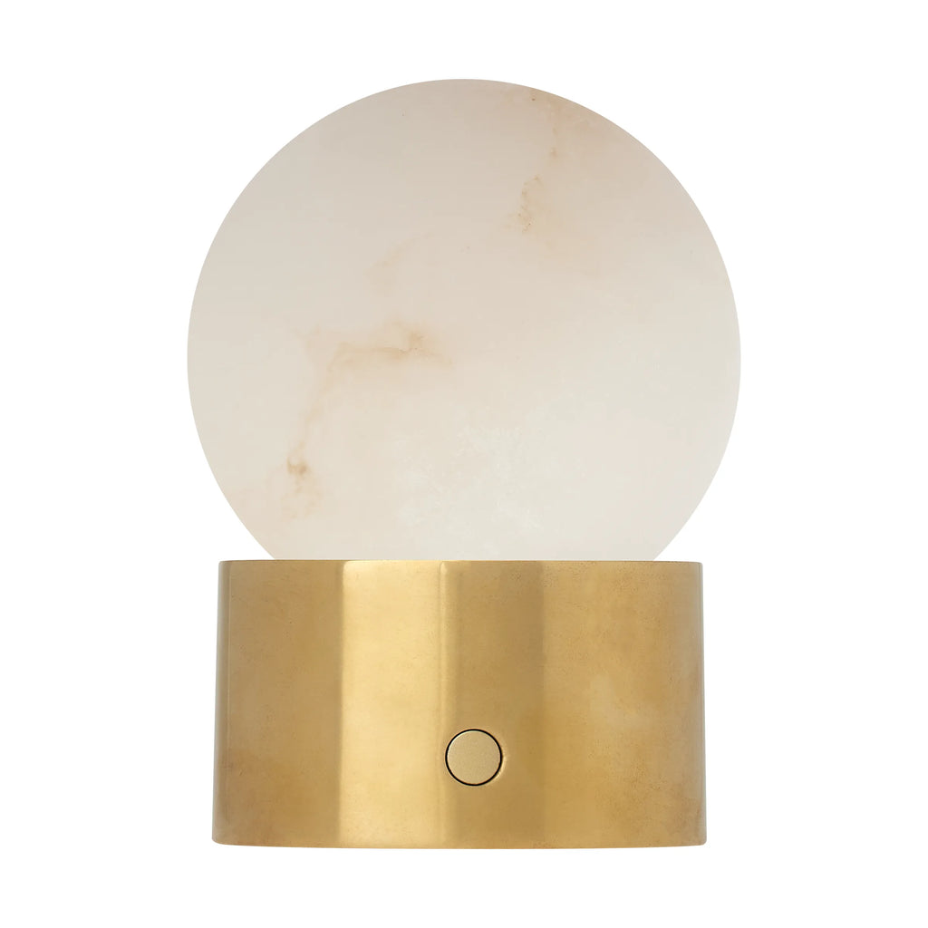 Mina Alabaster Accent Rechargeable Table Lamp - Light House Co.