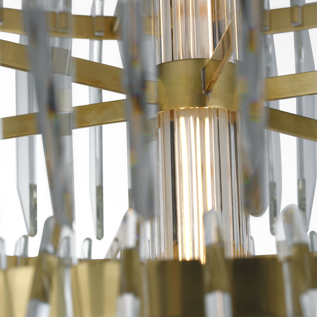 Killarney 32" Layered Chandelier | LED Chandeliers | Visual Comfort Signature - Light House Co.