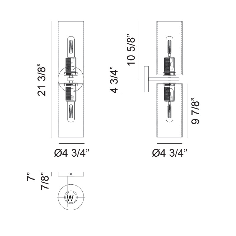 Lincoln 2 Light Wall Sconce - Light House Co.