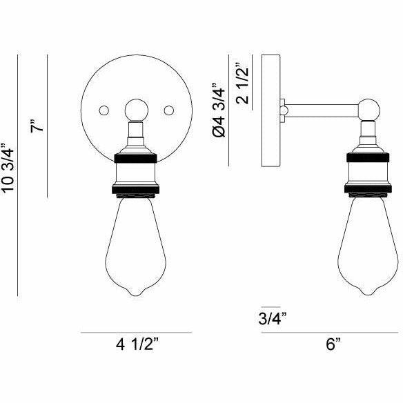 Bulstrode's Workshop Wall Sconce - Light House Co.
