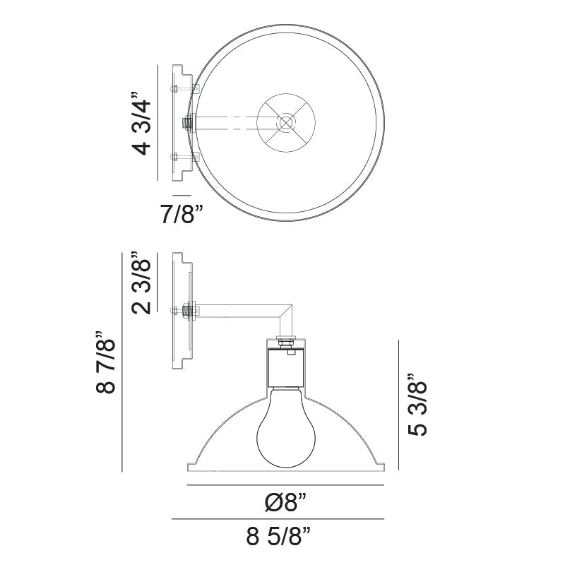 Farmley Outdoor Wall Sconce - Light House Co.
