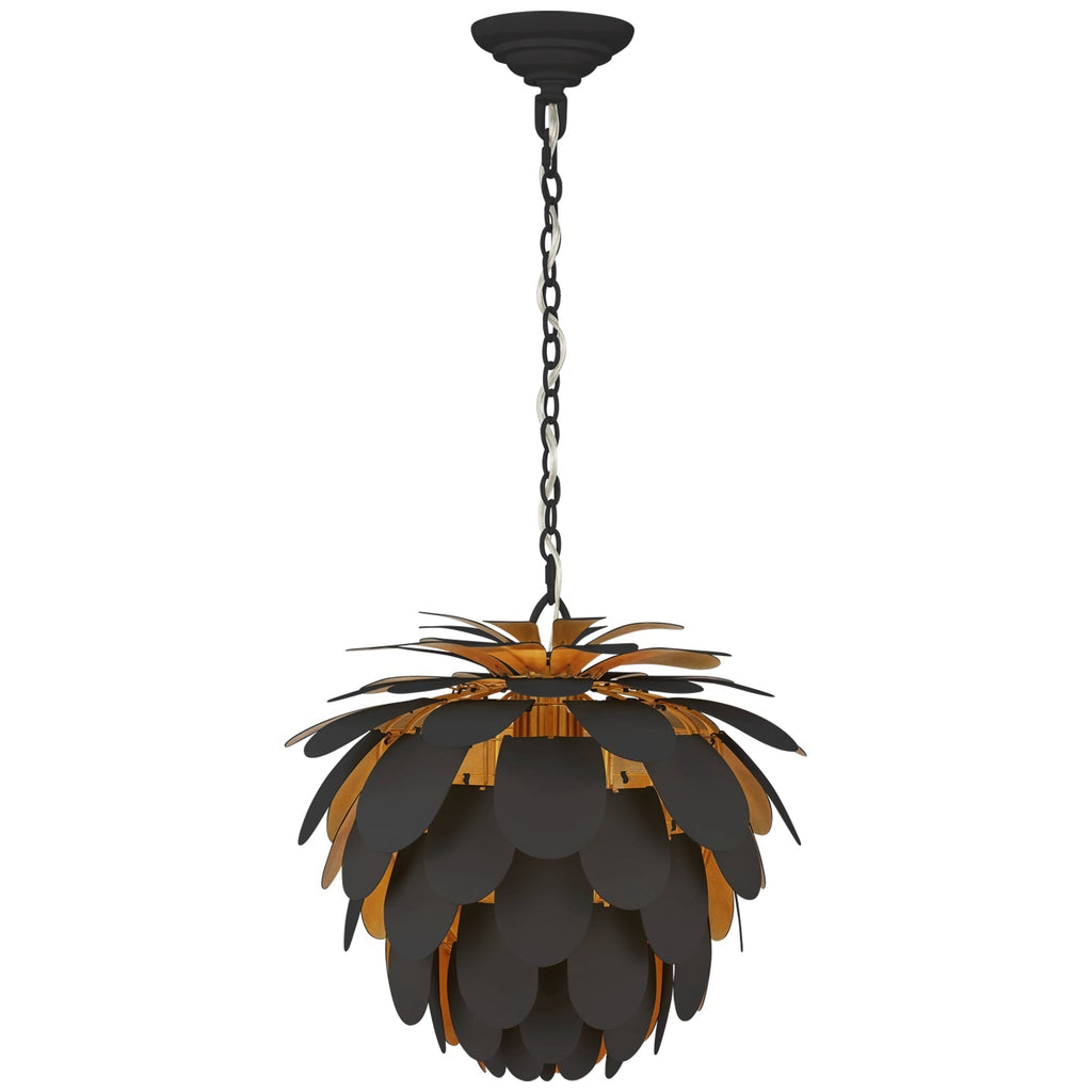 Cynara Chandelier - Small - Matte Black and Gild | Open Box - Light House Co.