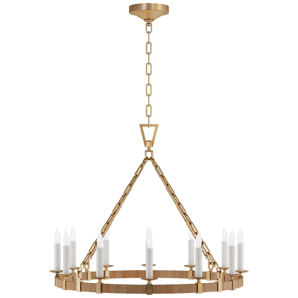 Darlana Rattan Chandelier - Light House Co.