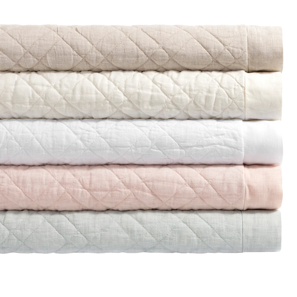 Washed Linen Natural Quilt - Light House Co.