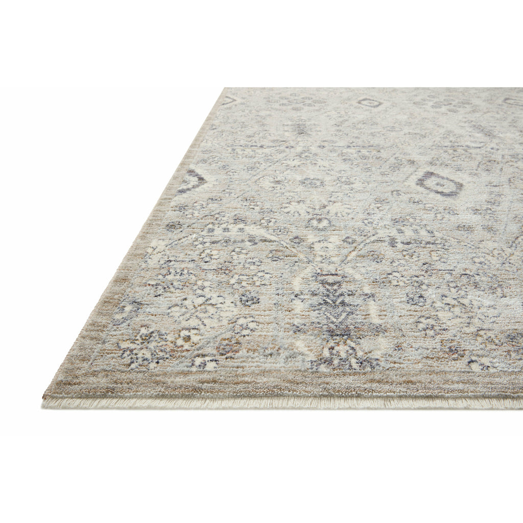 Zuma Silver / Sky Rug | Amber Lewis x Loloi - 18" x 18" Sample | Open Box - Light House Co.