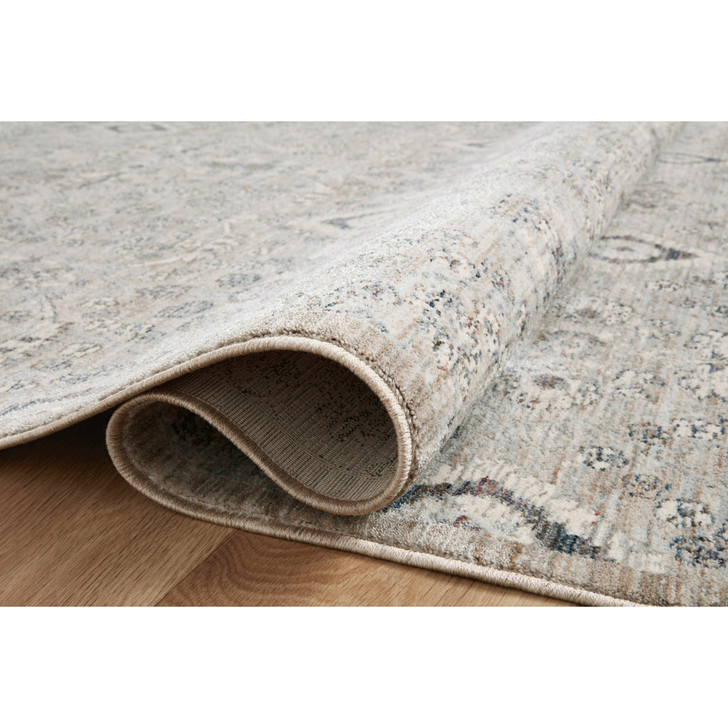 Zuma Silver / Sky Rug | Amber Lewis x Loloi - 18" x 18" Sample | Open Box - Light House Co.