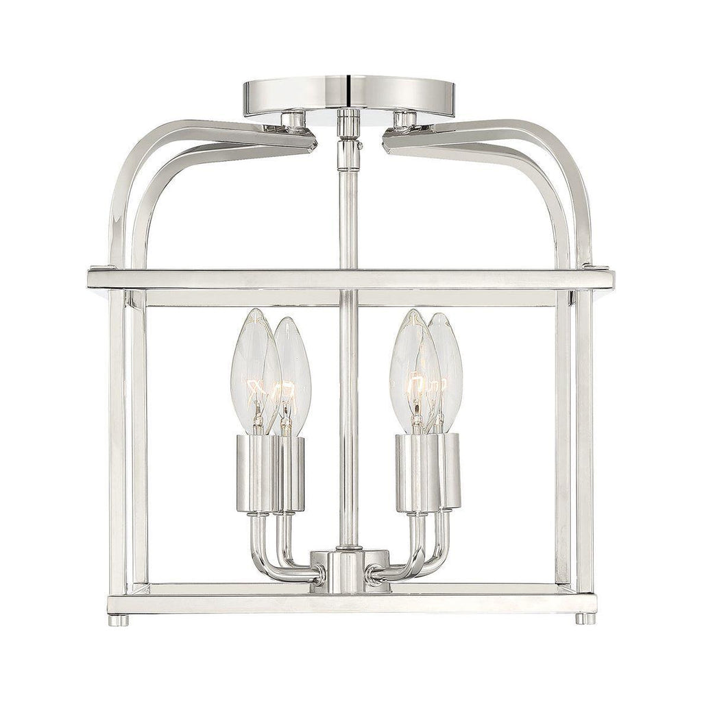 4-Light Ceiling Light in Polished Nickel - Light House Co.