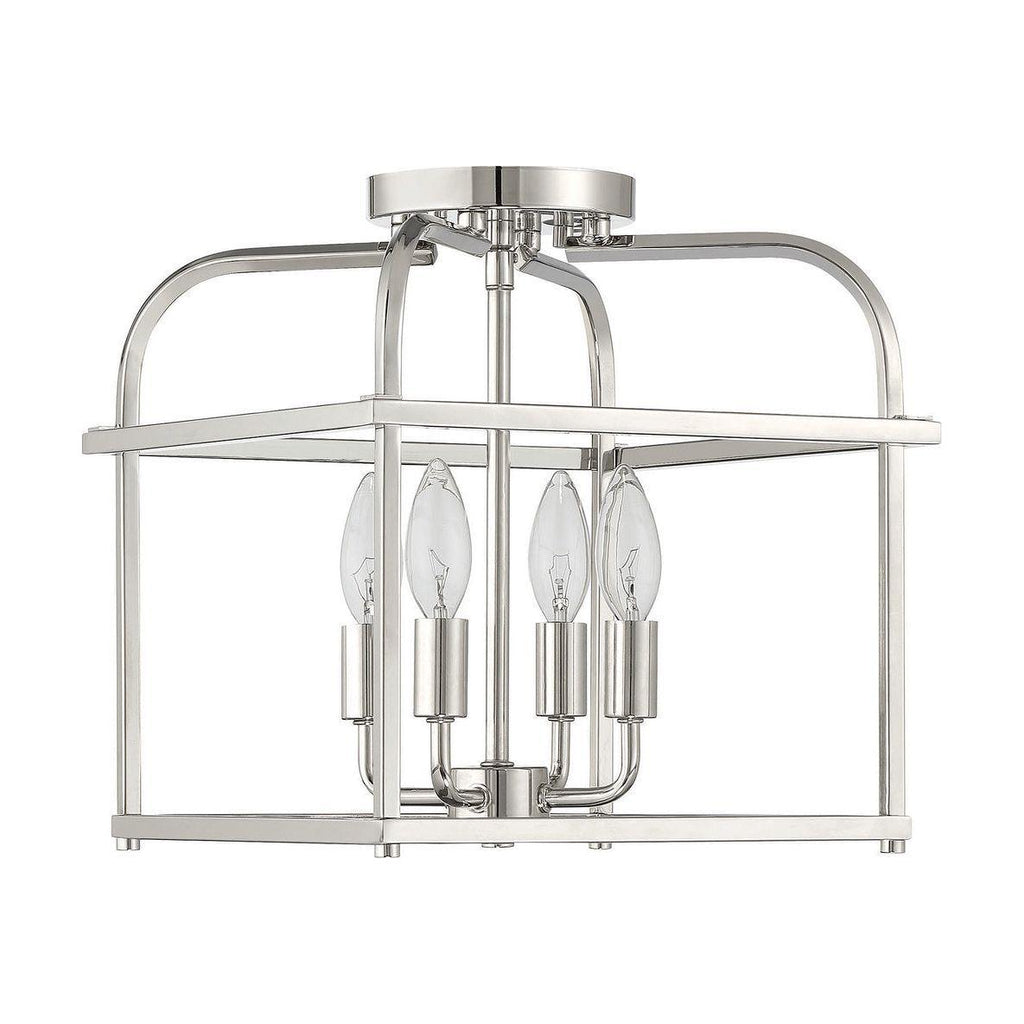 4-Light Ceiling Light in Polished Nickel - Light House Co.