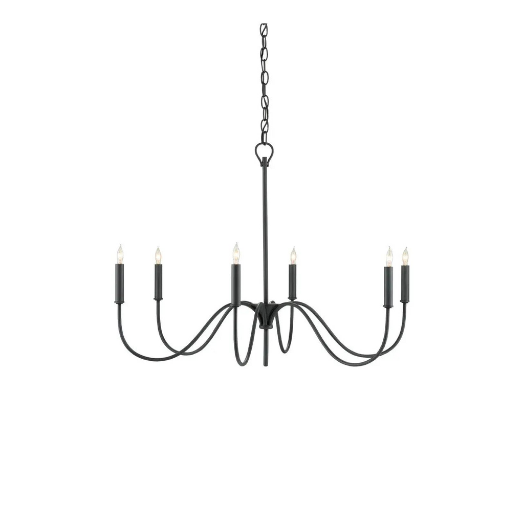 Tirrell Small Black Chandelier - Light House Co.
