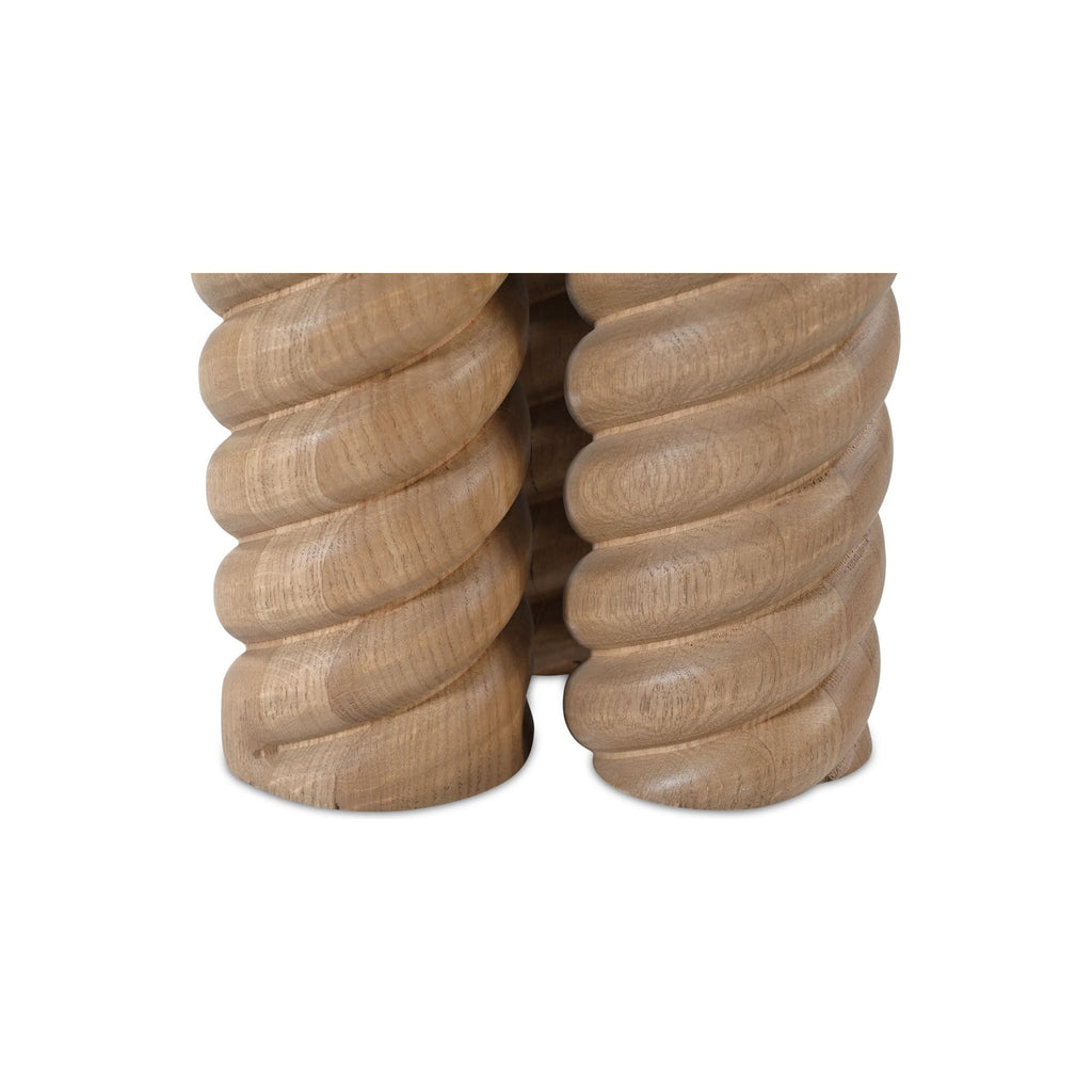 Treccia Oak Side Table - Light House Co.