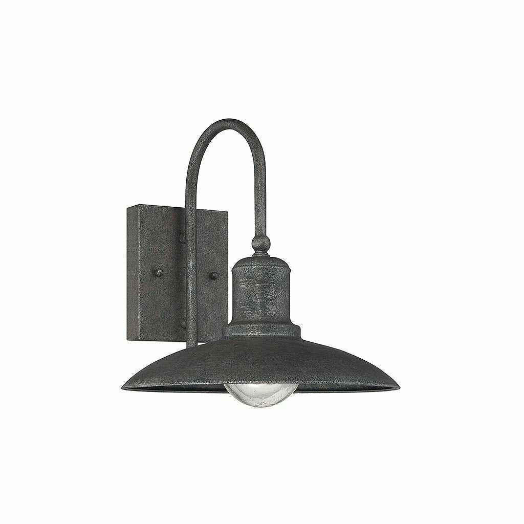 Mica 1-Light Outdoor Wall Lantern in Artisan Rust - Light House Co.
