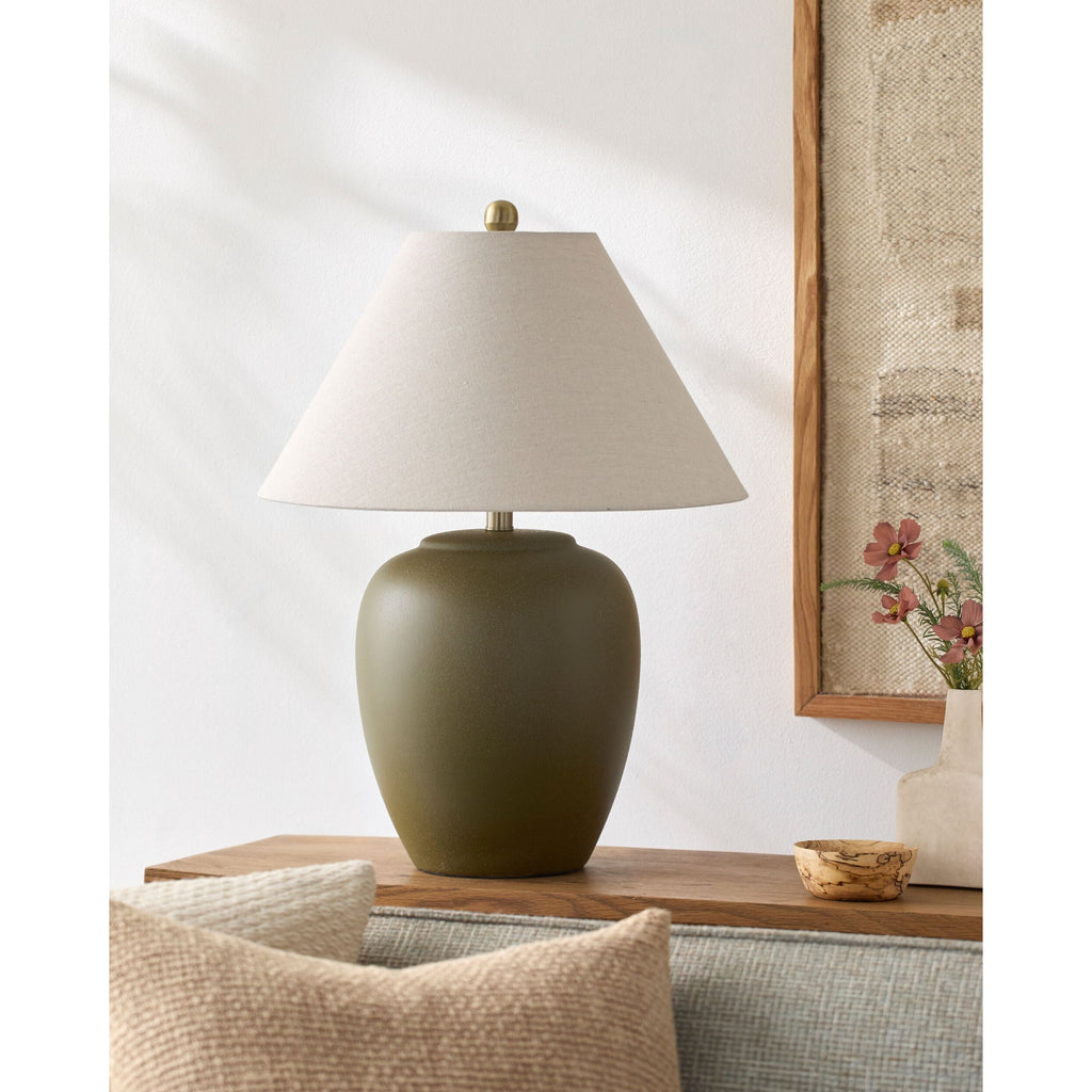 Bastille Green Accent Table Lamp - Light House Co.