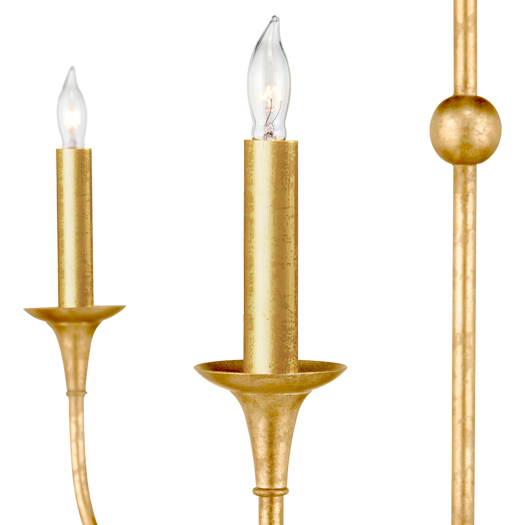 Nottaway Two-Tier Gold Chandelier - Light House Co.