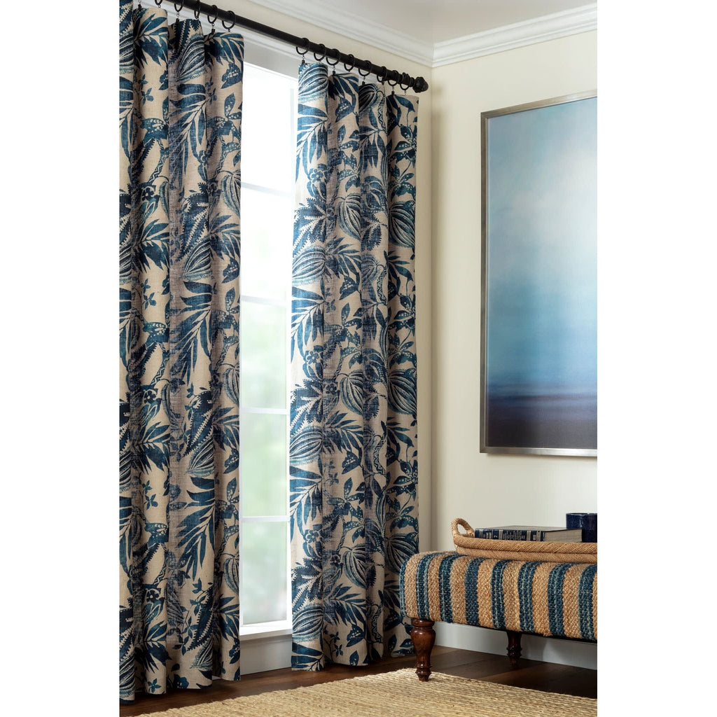 Antigua Linen Curtain Panel | Blue | Home Accessories | Annie Selke - Light House Co.