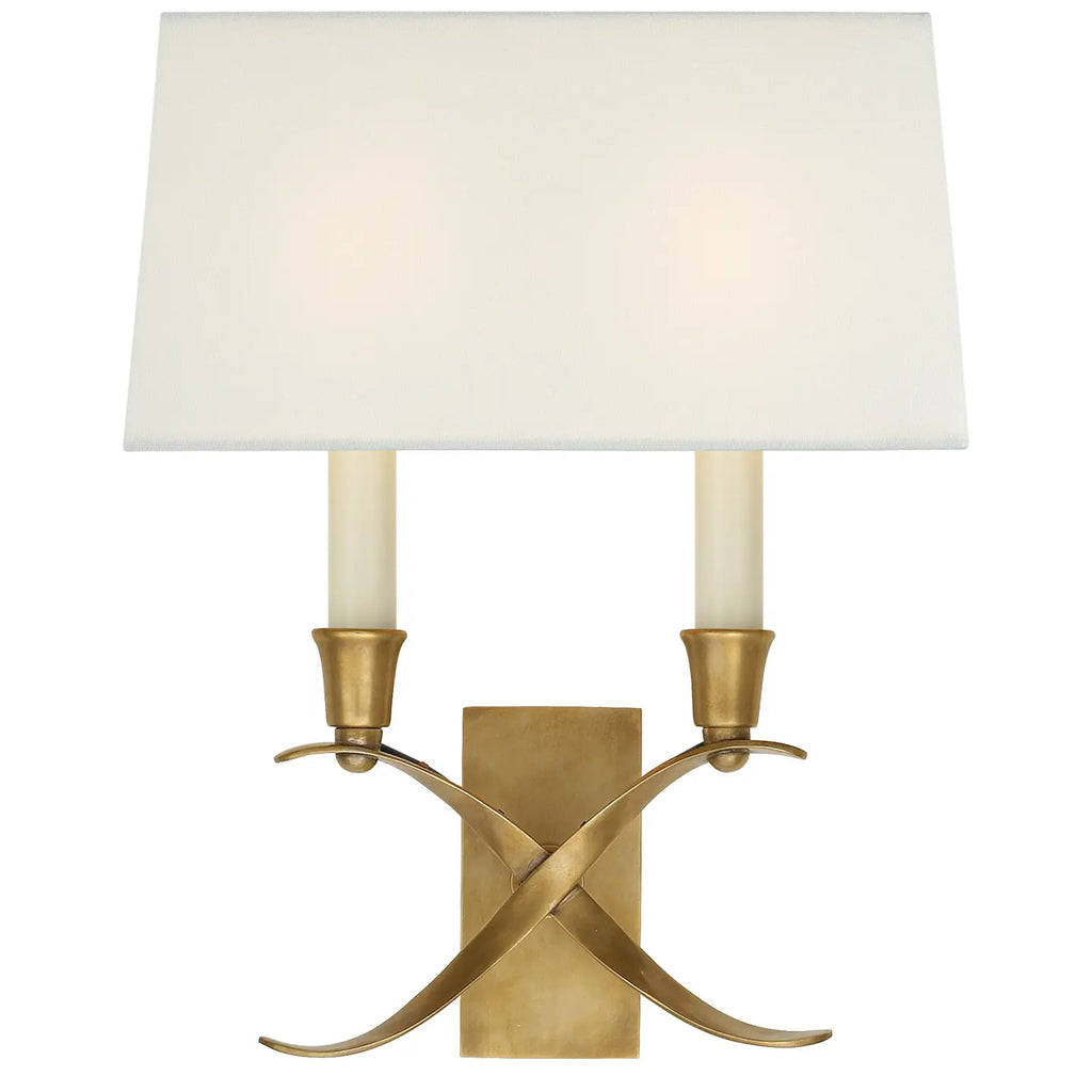 Cross Bouillotte Small Sconce | Wall Sconce | Visual Comfort Signature - Light House Co.