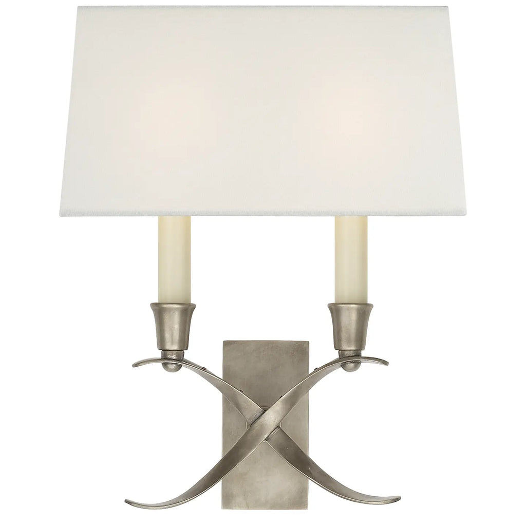 Cross Bouillotte Small Sconce | Wall Sconce | Visual Comfort Signature - Light House Co.