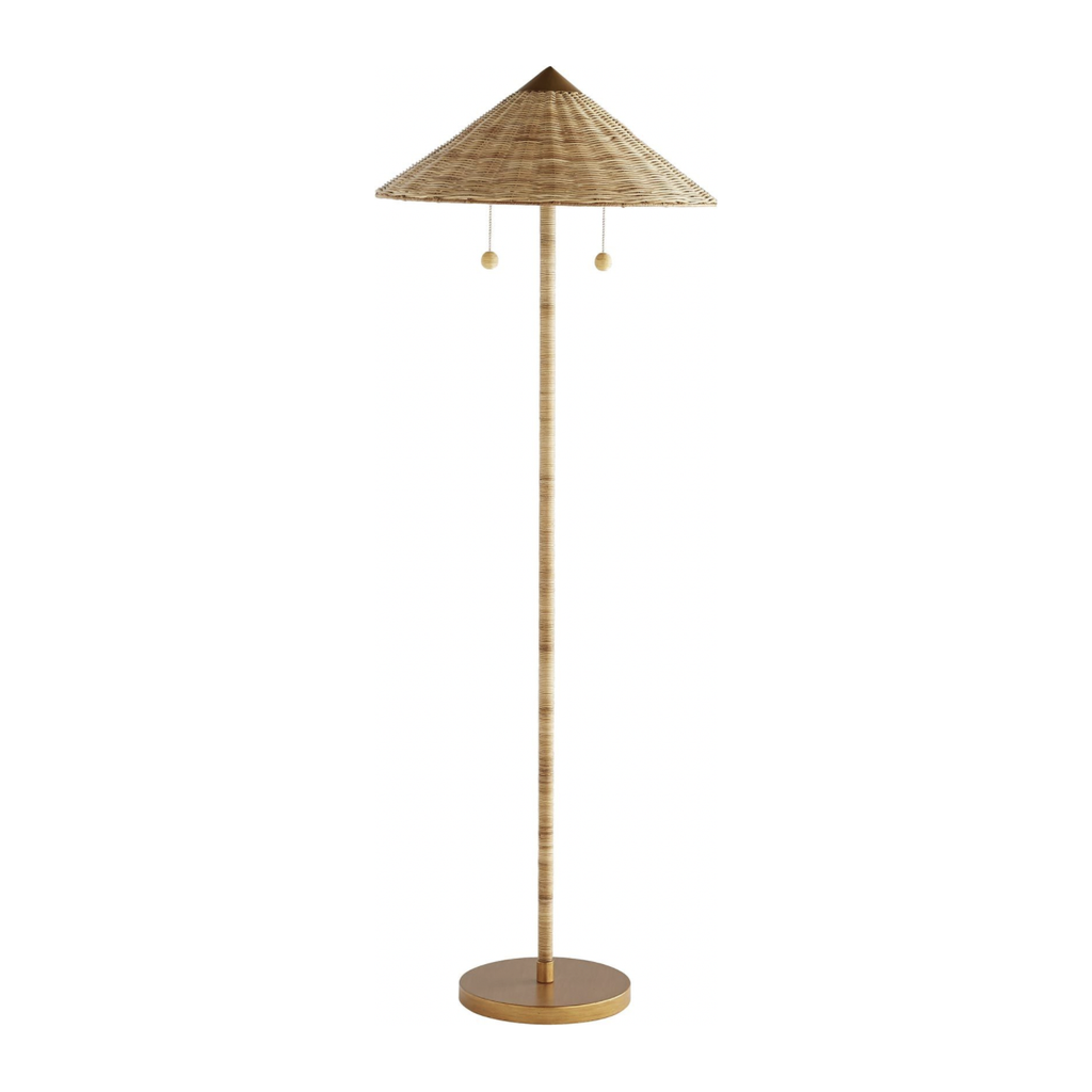 Arteriors Terrace Rattan Floor Lamp