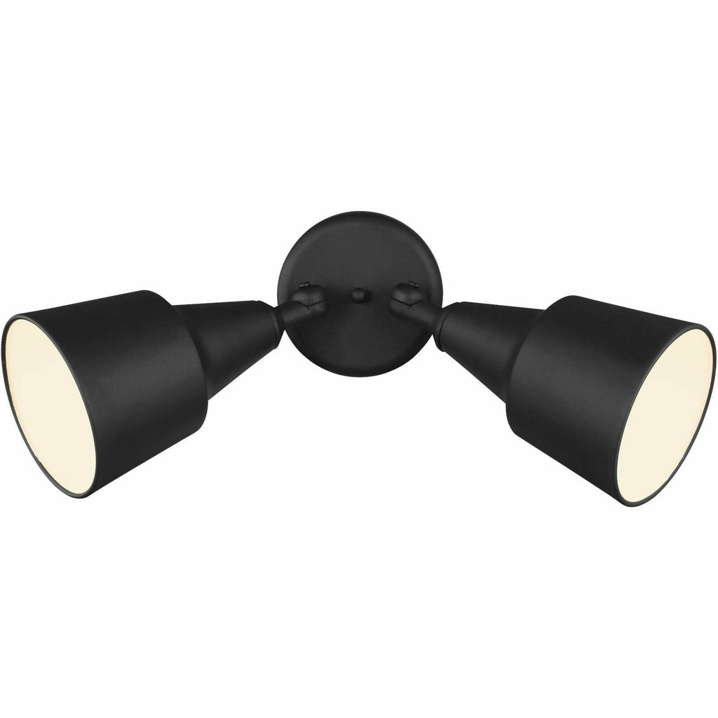 Two Light Adjustable Swivel Flood Light  |Black