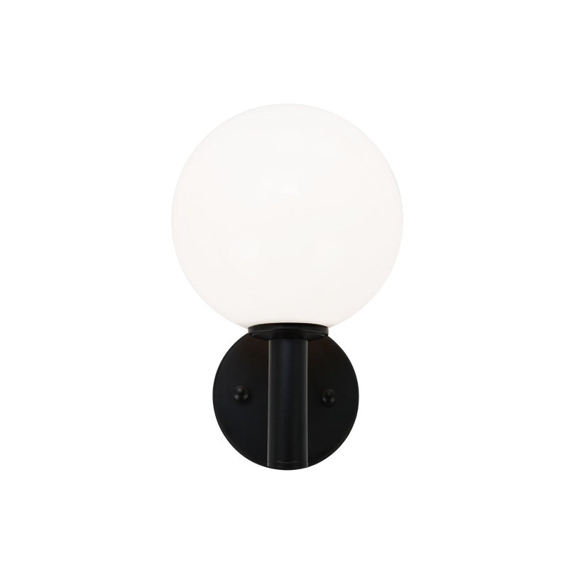 Cosmo Wall Sconce | Black/Opal Glass