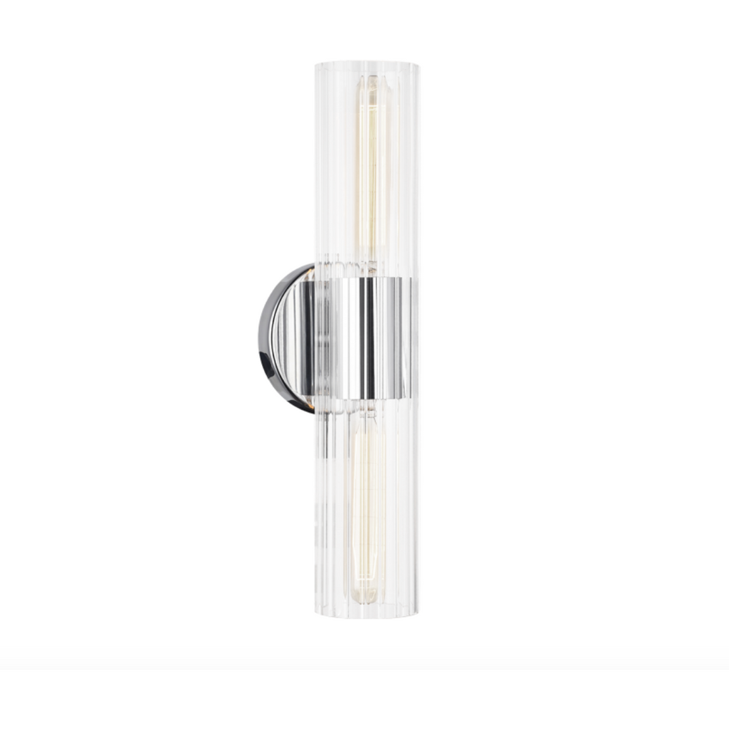 Odette Wall Sconce | Chrome/Glass
