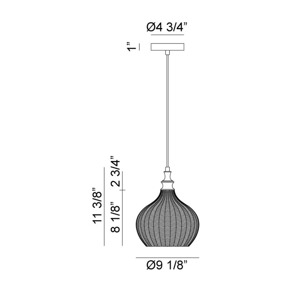 Renity 11" Pendant - Light House Co.