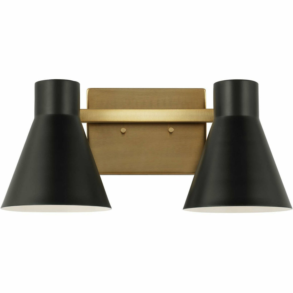 Towner Two Light Vanity | Burnished Brass