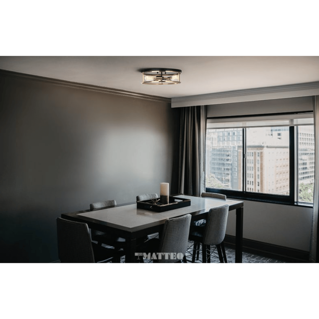 Clarke 2-Light Circle Flush Mount - Light House Co.