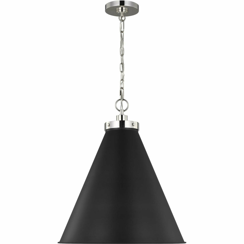 Wellfleet Dome Desk Lamp | Polished Nickel/Black