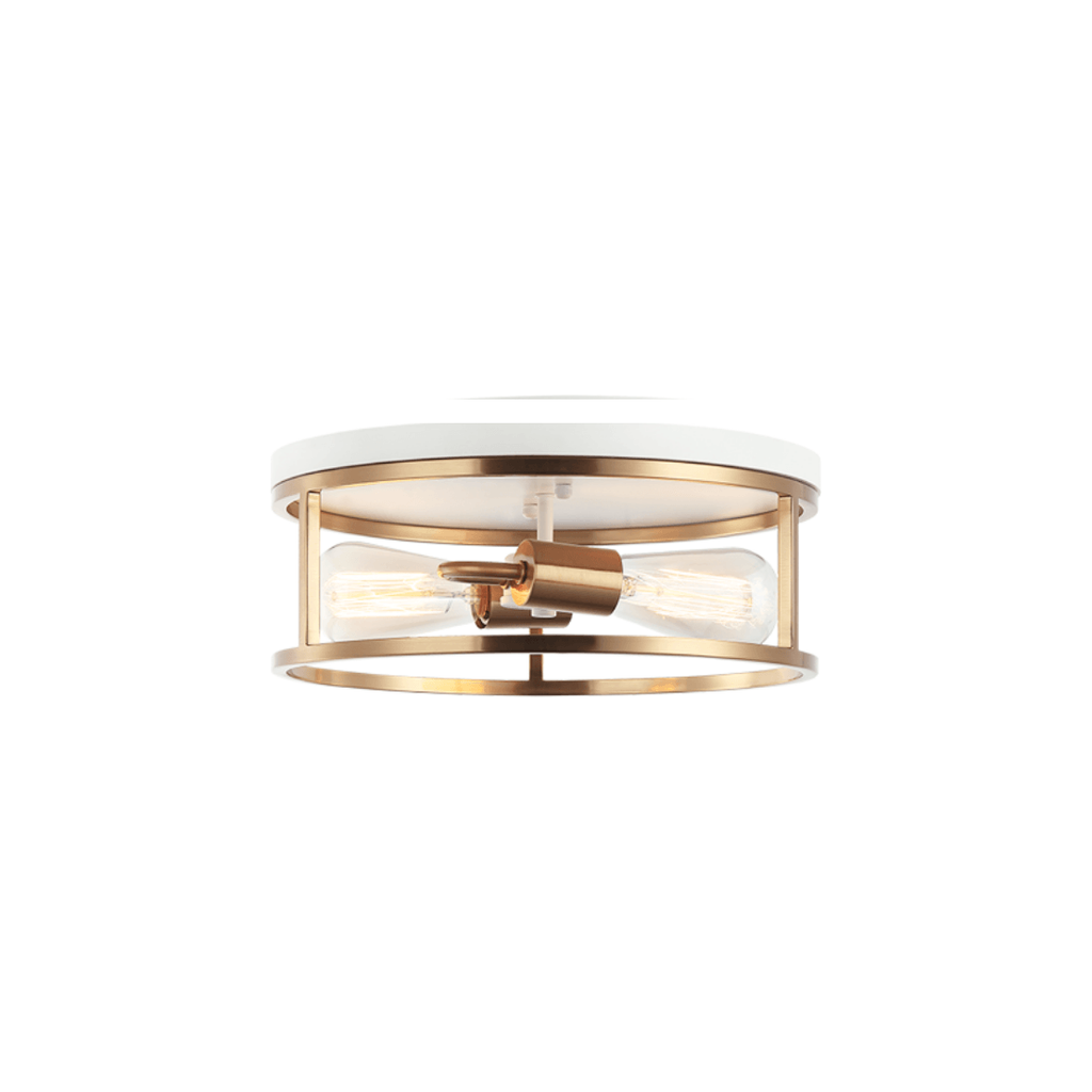 Clarke 2-Light Circle Flush Mount - Light House Co.