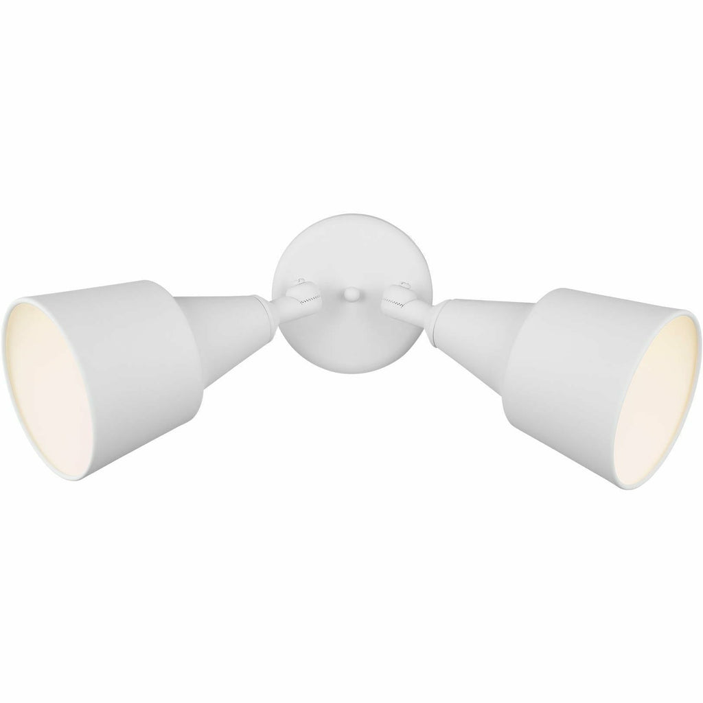 Two Light Adjustable Swivel Flood Light | White