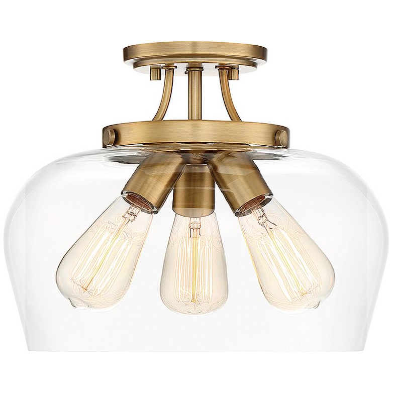 Octave Large Semi Flush Mount - Light House Co.