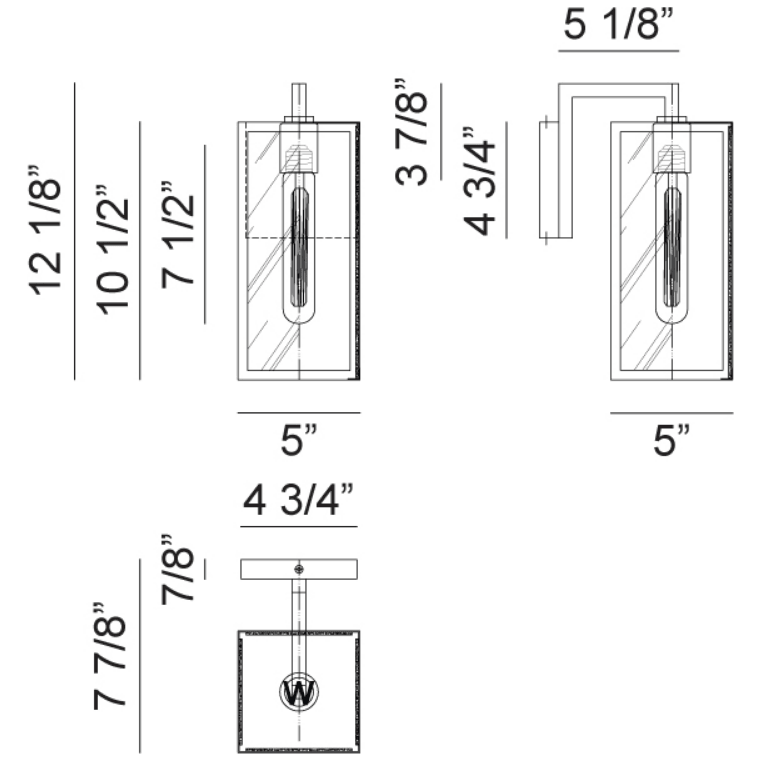 Camber Small Outdoor Wall Sconce - Light House Co.
