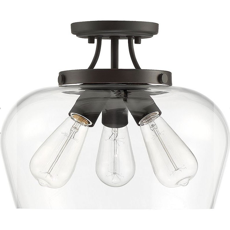Octave Large Semi Flush Mount - Light House Co.