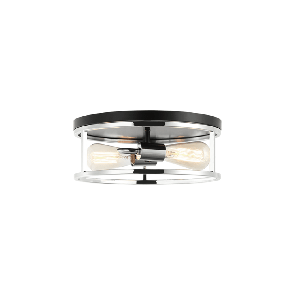 Clarke 2-Light Circle Flush Mount - Light House Co.