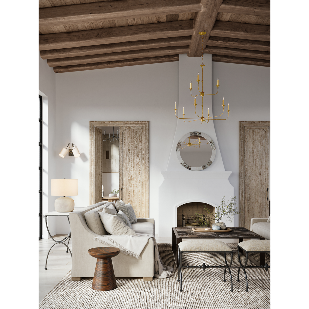 Nottaway Two-Tier Gold Chandelier - Light House Co.