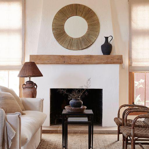 Highball Jute Round Mirror - Light House Co.
