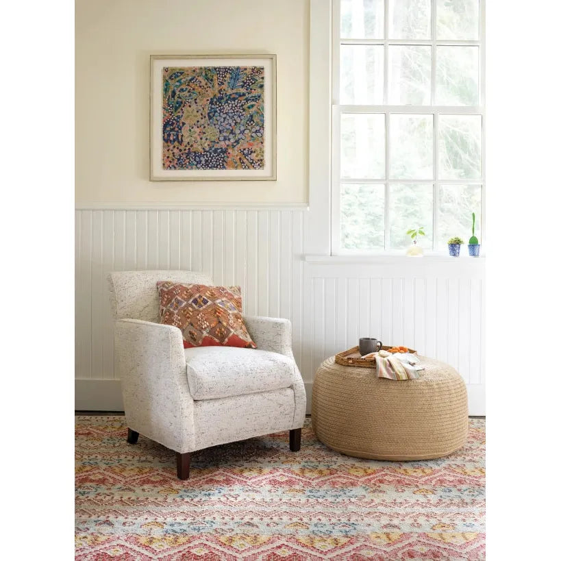 Braided Natural Indoor/Outdoor Pouf - Light House Co.