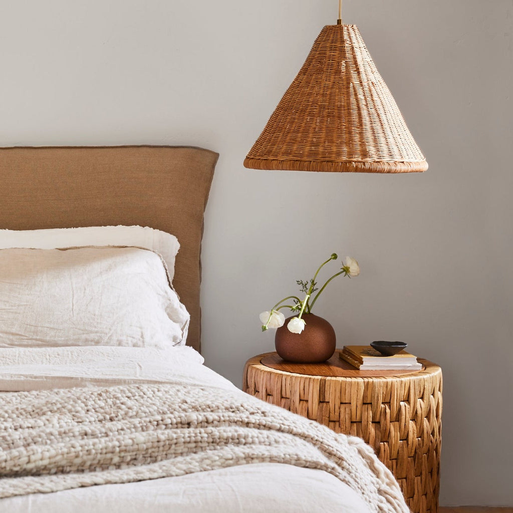 Puebla Woven Side Table - Light House Co.