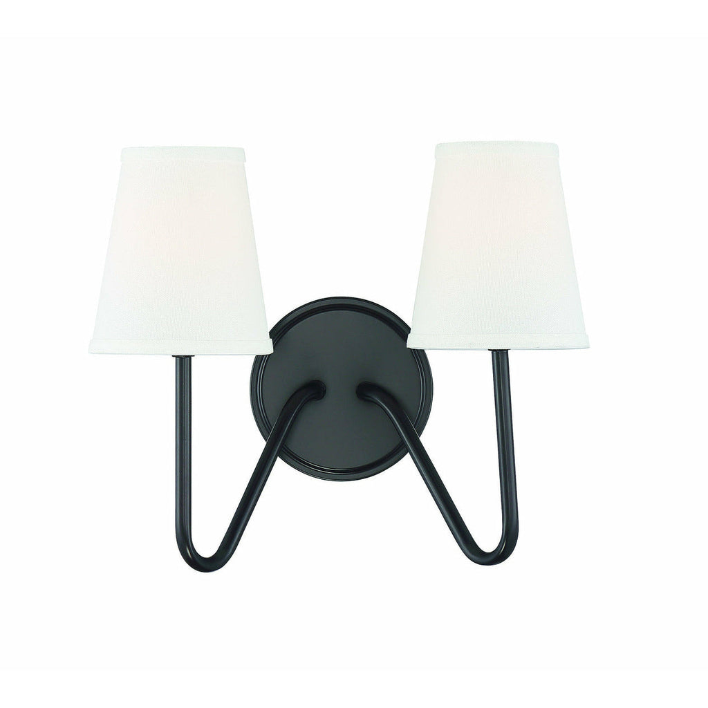 Fantana Double Wall Sconce in oil rubbed bronze