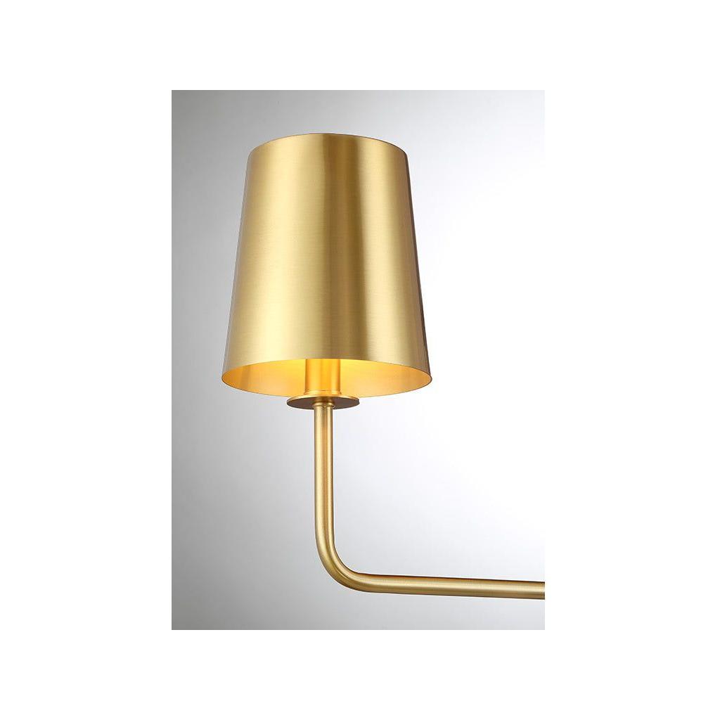 4-Light Linear Chandelier in Matte Black - Light House Co.